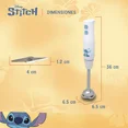 thumbnail image 2 of Batidora de Inmersión ST-1204 Disney Stitch con Cuchillas de Acero Inoxidable, Velocidad Variable y Turbo, Diseño Ergonómico Coleccionable, Accesorios para Picar y Batir, Color Blanco., 2 of 11
