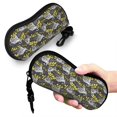 thumbnail image 5 of Zufioo White Retro Off-Road Vehicle Print Sunglasses Case Tactical Zipper Sunglasses Carrying Case for Men Women, 5 of 6