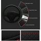 thumbnail image 3 of Negro - 1 pieza de funda de volante de microfibra cómoda, funda de volante universal, 38 cm (15") de diámetro, 3 of 5