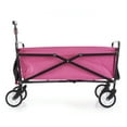thumbnail image 3 of Seina Steel Compact Collapsible Folding Outdoor Portable Utility Cart, Pink, 3 of 9