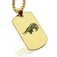 thumbnail image 1 of Stainless Steel Tribal Taurus Zodiac (Bull) Dog Tag Pendant Necklace, 1 of 3
