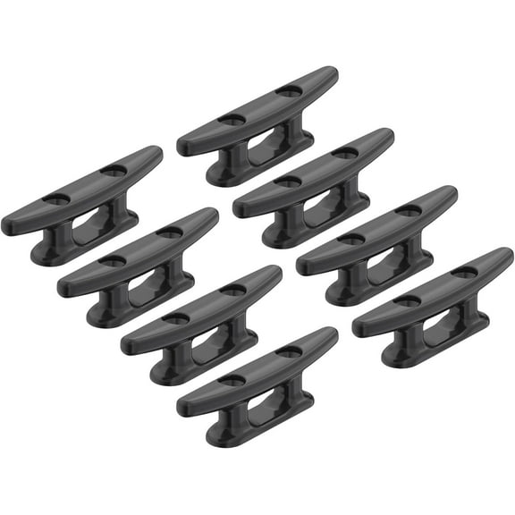 SEAFLO 3" Boat Cleat Black Nylon Dock Cleat Kayak Cleat(3", 8-Pack)
