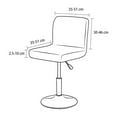 thumbnail image 2 of Hotel Club Rotating Bar Chair Cover Barstool Corn Grain Velvet High Stool Cover, 2 of 5