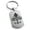 Silver, variant on Stainless Steel Ornate Fleur De Lis Engraved Dog Tag Keychain Keyring