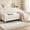 Ivory, variant on Arouseden 63.4" Ivory End of Bed Couch King Size with Solid Wood Legs,Bedroom Storage Bench King,Teddy Channel Tufted Storage Ottoman Bench for Living Room