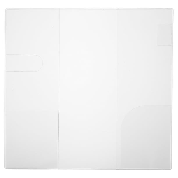 Clear Book Cover Protector PVC Book Jacket Cubierta de tapa dura Compatible para Hoboweeks Planner Cubierta elegante Protector de portada de libros para bolsillos de bolsillo