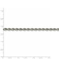 thumbnail image 4 of White Sterling Silver bracelet Chain style Rope 8 in 4.3 mm, 4 of 4