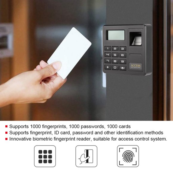 Access Control System, Fingerprint Access Control, Supports 1000 Fingerprints Innovative Banks for Access Control System Home Office