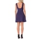thumbnail image 3 of Vestido sin mangas de verano para mujer Inspire Chic, con escote barco, espalda descubierta, corte A y mini largo, talla XS, color púrpura, 3 of 6