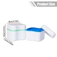thumbnail image 5 of RUIQPGRT Denture Immersion Box Split European Style Tooth Storage Box Denture Storage Box Full Mouth Denture Placement Box Double Layer with Filter Screen Fall Decor Clearance, 5 of 7