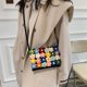 thumbnail image 4 of Puff Flower Purse Bag Hand Straw Wool Woven Crossbody Shoulder Bag (Negro) Likrtyny multifunción de oficina, 4 of 9