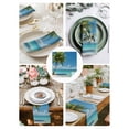 thumbnail image 3 of Palm Trees Cloth Napkins Set of 6 Reusable Dinner Napkins, Summer Beach Coastal Nautical Sea Ocean Cocktail Napkin Washable Table Napkins for Wedding/Holiday Party/Baby Shower 20"x20", 3 of 7