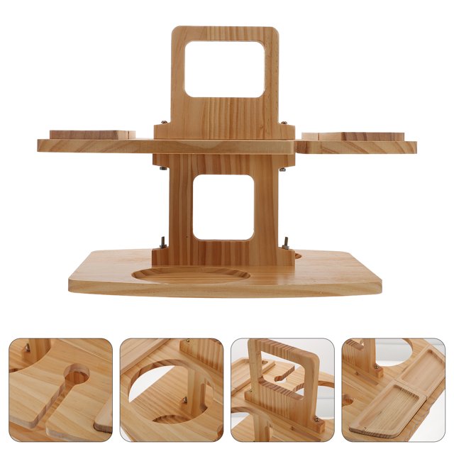 Phenofice 1Pcs Outdoor Storage Rack Wood Rack Portable Design for General Users