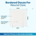 thumbnail image 3 of EQUOS Non-Stick Island Bordered Gauze Dressing, Sterile, 4" x 4", 25 Count, 3 of 5