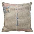 thumbnail image 1 of BOSDECO Housse de Coussin Écriture Bleue Manuscrit Illuminé Script Rouge 20x20 Pouces, 1 of 1
