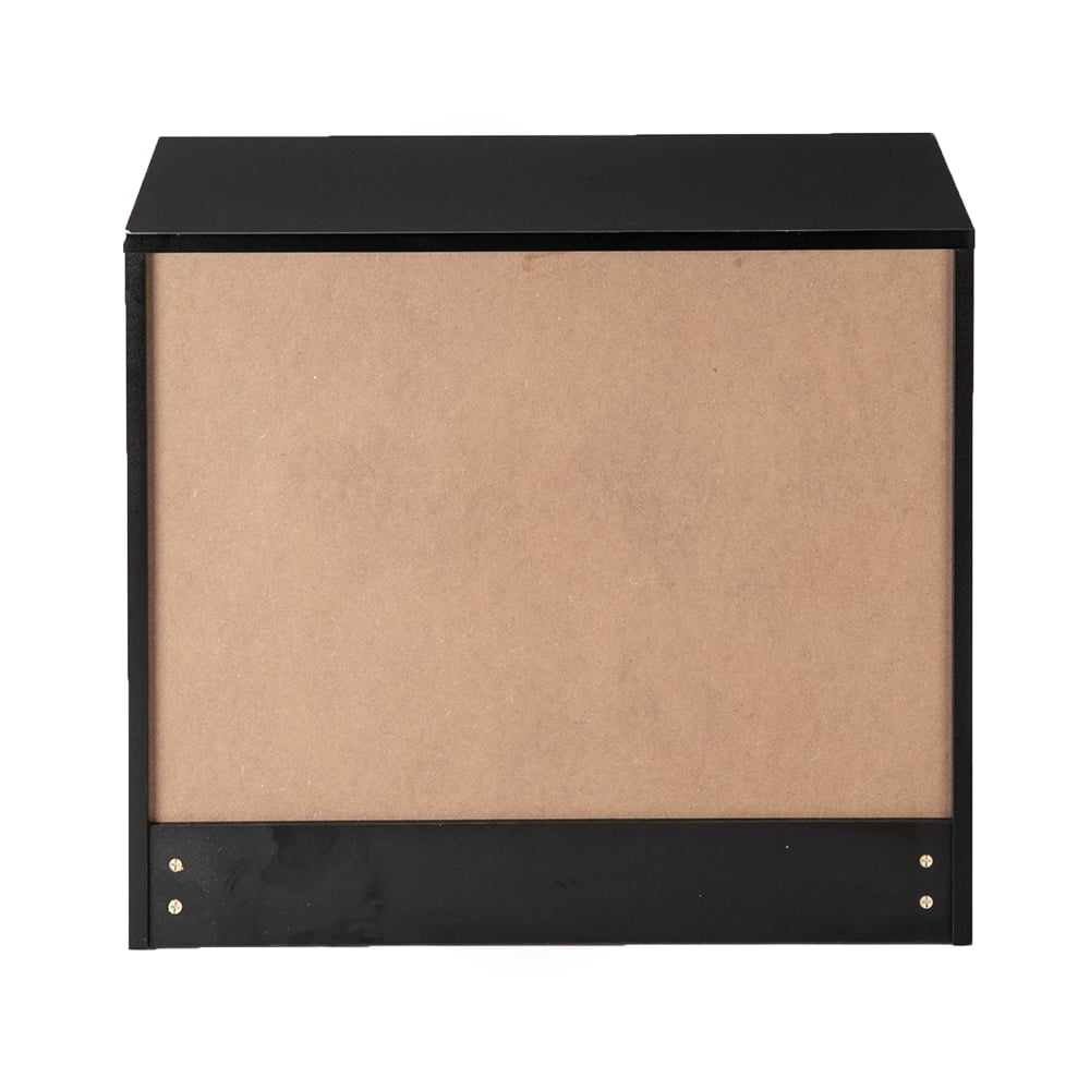 3-Drawer Table Nightstand Dresser Black