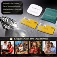 thumbnail image 3 of F136 Titanium Stud Earrings for Men Women Hypoallergenic Moissanite Screw Back Earrings with VVS Clarity Exquisite, 3 of 7