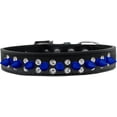 thumbnail image 5 of Pet and Dog Spike Collar, "Double Crystal  Blue Spikes", 5 of 5