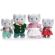 Calico Critters Ellwoods Elephant Family, Set of 4 Collectible Doll Figures