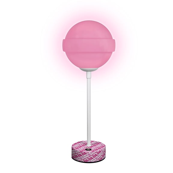 Dum Dums Standing Lollipop Rechargeable Touch LED Desk Light, Bubblegum Pink, Portable, Dimmable, USB-C Rechargeable Candy Lamp