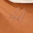 thumbnail image 6 of 925 Sterling Silver Cuff Earrings Chain for Women Crawler Earrings Wrap Climber Earrings Cool Earrings, 6 of 12