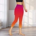 thumbnail image 4 of Leggings-short de Sport pour Femmes - Jupe de Yoga Taille Haute avec Short Intégré pour Tennis/Gym, Leggings Rouges avec Jupe pour Femmes, Jupes-Shorts de Sport Gym Tennis Yoga Legging Leggings Taille Haute avec Jupes, 4 of 7