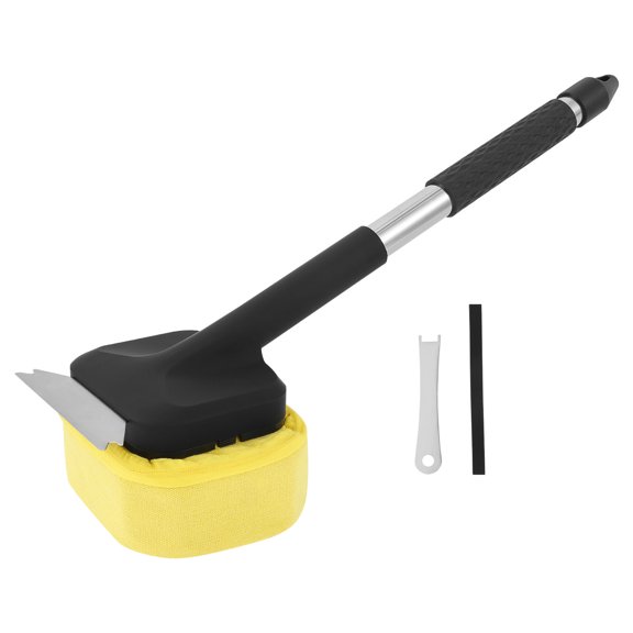 Ikoopy Bristle Free Grill Cleaning Brush Portable BBQ Brush and Scraper with Stainless Steel Handle Barbecue Cleaning Tool for Barbecue Grill