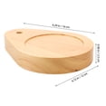 thumbnail image 2 of CATIEBYE Wood Lamp Base Drop Shaped Beige Aromatherapy Lamp Base For Office 1Pack, 2 of 6