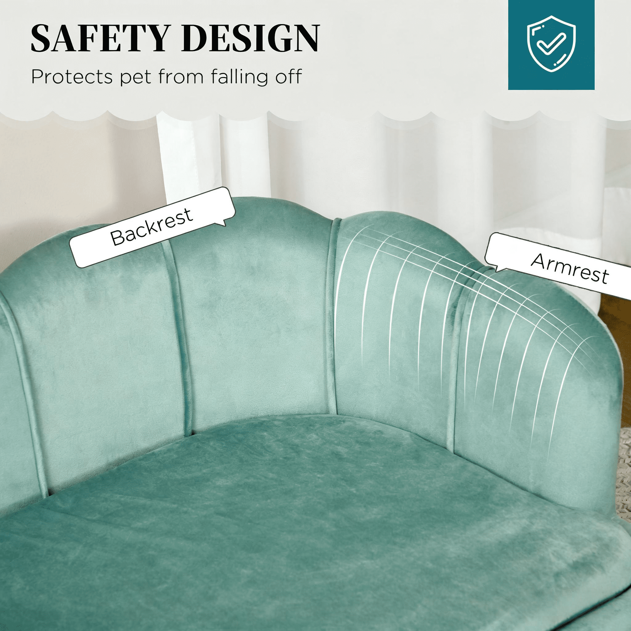 Spacious Pet Bed, Pearl Design Pet Sofa