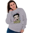 thumbnail image 3 of Betty Boop Sassy Cute Retro Toon Women Crewneck Sweatshirt Brisco Brands L, 3 of 6