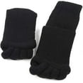 thumbnail image 1 of Toe Separator Socks, Cotton Foot Alignment Socks For Women(2Pairs Black), 1 of 4