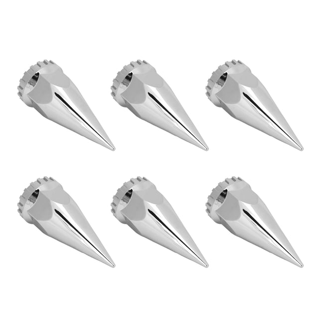 Couvercle d'Écrou à Crampons à Bride Chromée 4.72in 33mm, Résistant à la Rouille, Installation Facile, Look Élégant, Performance Sécurisée, Compatibilité Polyvalente pour la Plupart des Camions, Remorques