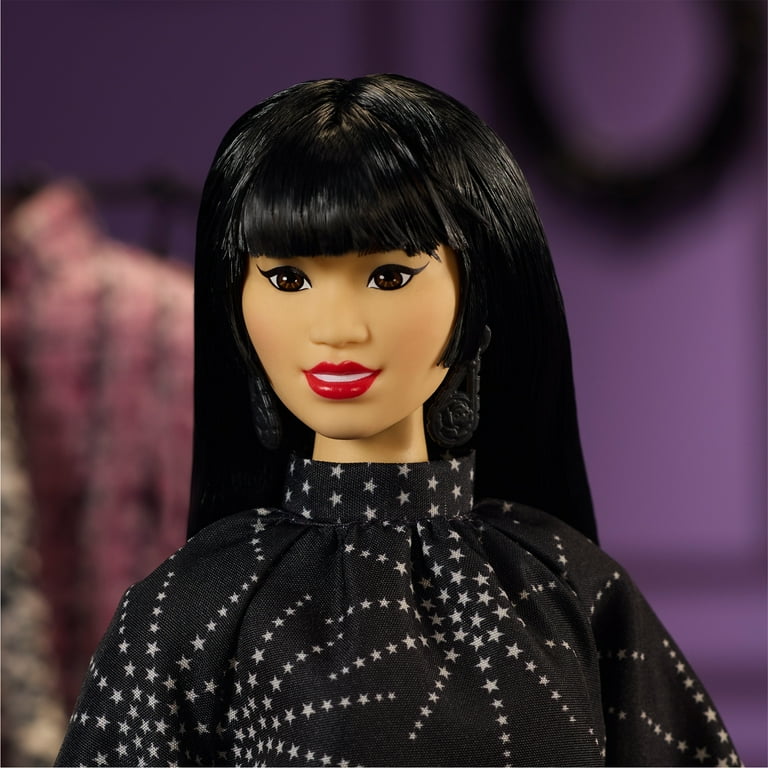 Barbie Inspiring Women Doll, Anna Sui Collectible in Black Dress