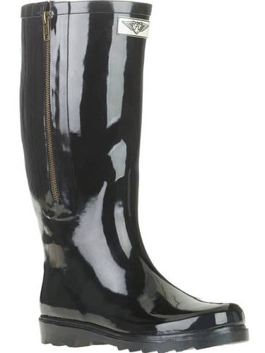 rain boots with zipper