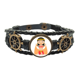 thumbnail image 1 of La historieta tradicional oriental dancer Pulsera marina tejida en cuero, 1 of 4
