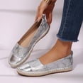 thumbnail image 6 of Rexoro Women Loafers Flats Cap Toe Woven Trim Comfort Slip On Women Shoes, 6 of 10