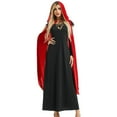 thumbnail image 2 of Aloohaidyvio Vampire Costume for Women with teeth Accessories Gothic Vampire Dress Halloween Witch Costume Adult, 2 of 5