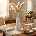 thumbnail image 7 of Modern Safari Stripes White and Mango Tree Wood Bottle-Shaped Vase, 7 of 7