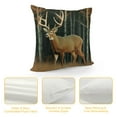 thumbnail image 4 of JRXY  Deer Grass Hunting Rustic Farmhouse Decorative Throw Pillow Cover Square Cushion Case for Home Sofa Couch Decoration White, 4 of 5