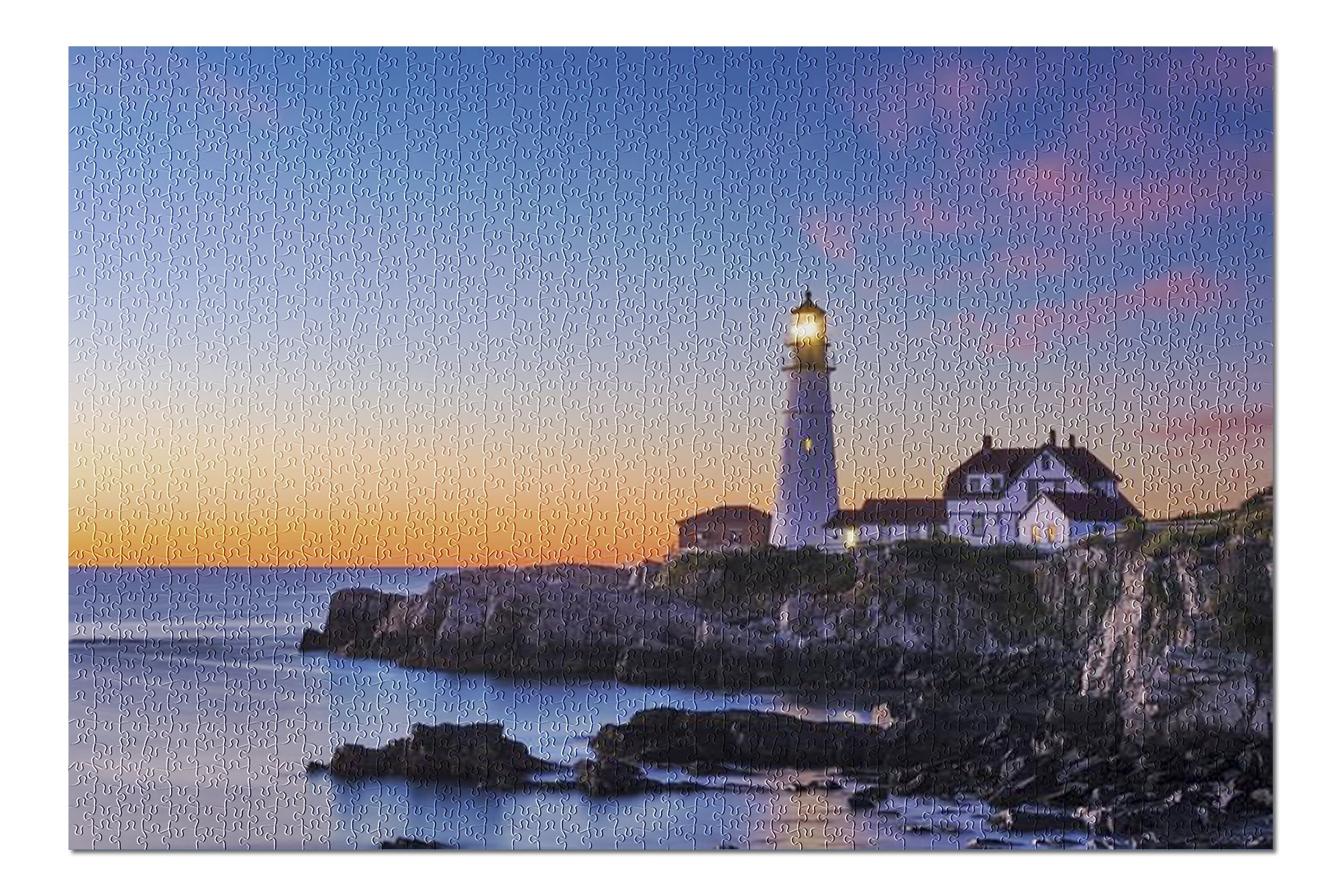 Maine - Portland Head Lighthouse at Sunset 9003488 (20x30 Premium 1000 ...