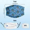 thumbnail image 5 of Cute Welsh Terrier Dog Graphic Printed Cloth Face Masks Reusable Washable Adjustable for Adults (1 PCS), 5 of 5