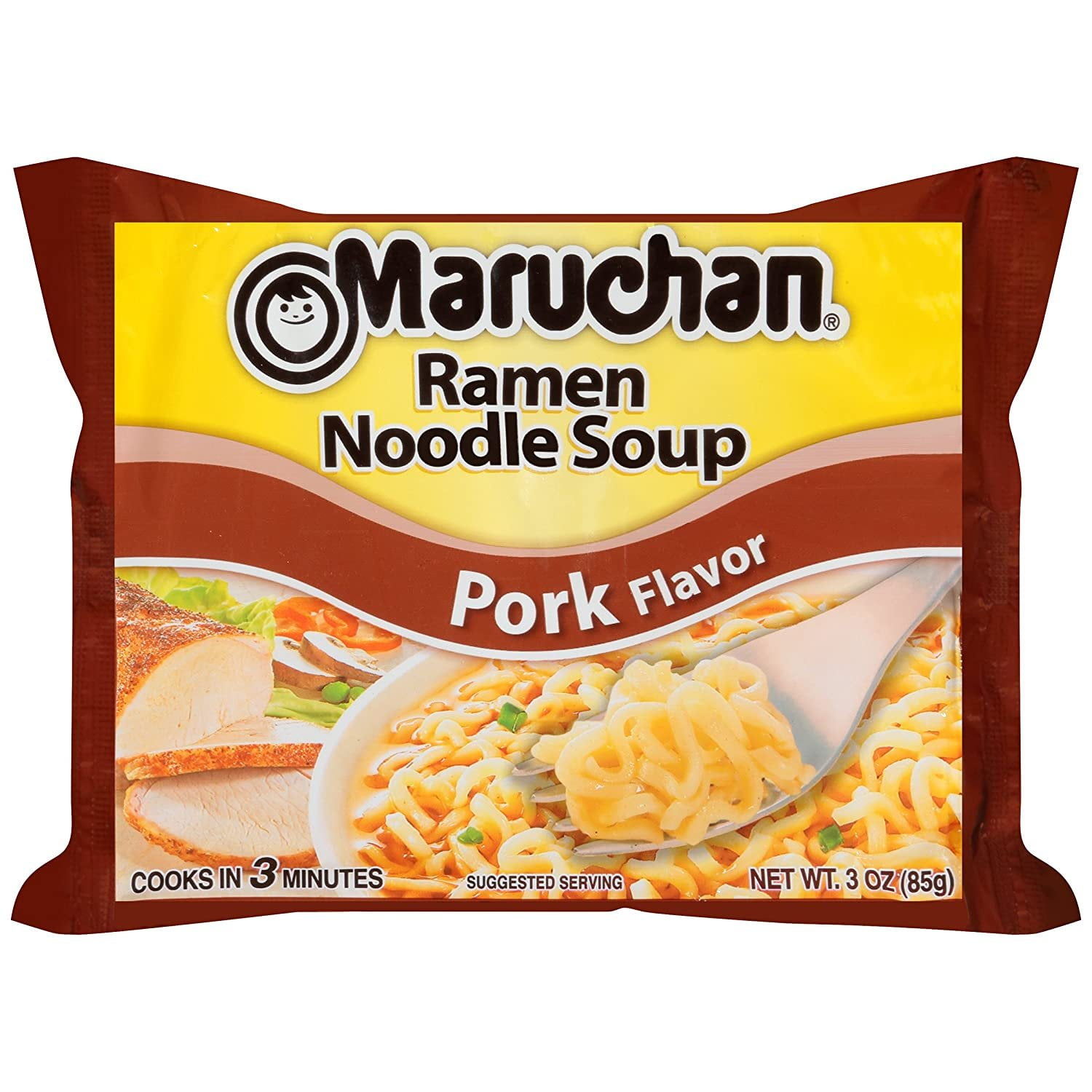 Maruchan Ramen, Pork Flavor, 3 oz, 24 Ct