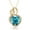 Colorname Misc: December, variant on Solid 14k Beautiful Yellow Gold Dual Love Heart shaped Cubic Zirconia Pendant Necklace (12 Colors) (may)-Pendant for Wom