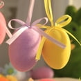 thumbnail image 4 of 6PCS Felt Easter Egg Ornaments, Colorful Hanging Easter Eggs Decorations, Reusable Pastel Egg Decor for DIY Crafts, Easter Tree, Basket, Spring Party & Home Decor, 4 of 8