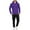Purple, variant on Men's Casual Athletic Tracksuit 2 Piece Outfits Sweatsuits Long Sleeve Crewneck Pullover Active Jogging Sportswear Sports Clothes Outfits (Dark Green, XXL)