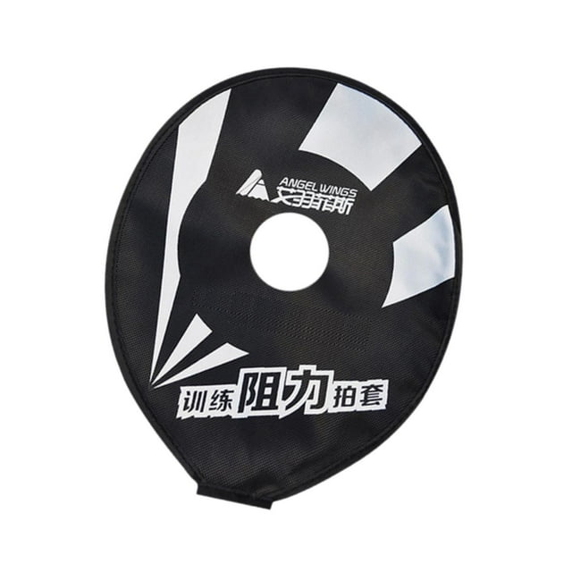 Almencla Badminton Racquet Head Cover Badminton Racket Training Cover for Beach Swing Black White