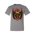 thumbnail image 2 of Wild Bobby, Dragon Sitting on Skull, Pop Culture, Men Graphic Tees, Heather Grey, 4XL, 2 of 3