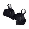 thumbnail image 4 of Bigersell Full-Coverage Bra V-Neck Wire-Free Bra Support Women Padded Bras Sport Bra Style R-207 Basic Bra Strap Nylon Back-Smoothing Bra Feature Everyday Bras Underwear Black S, 4 of 4