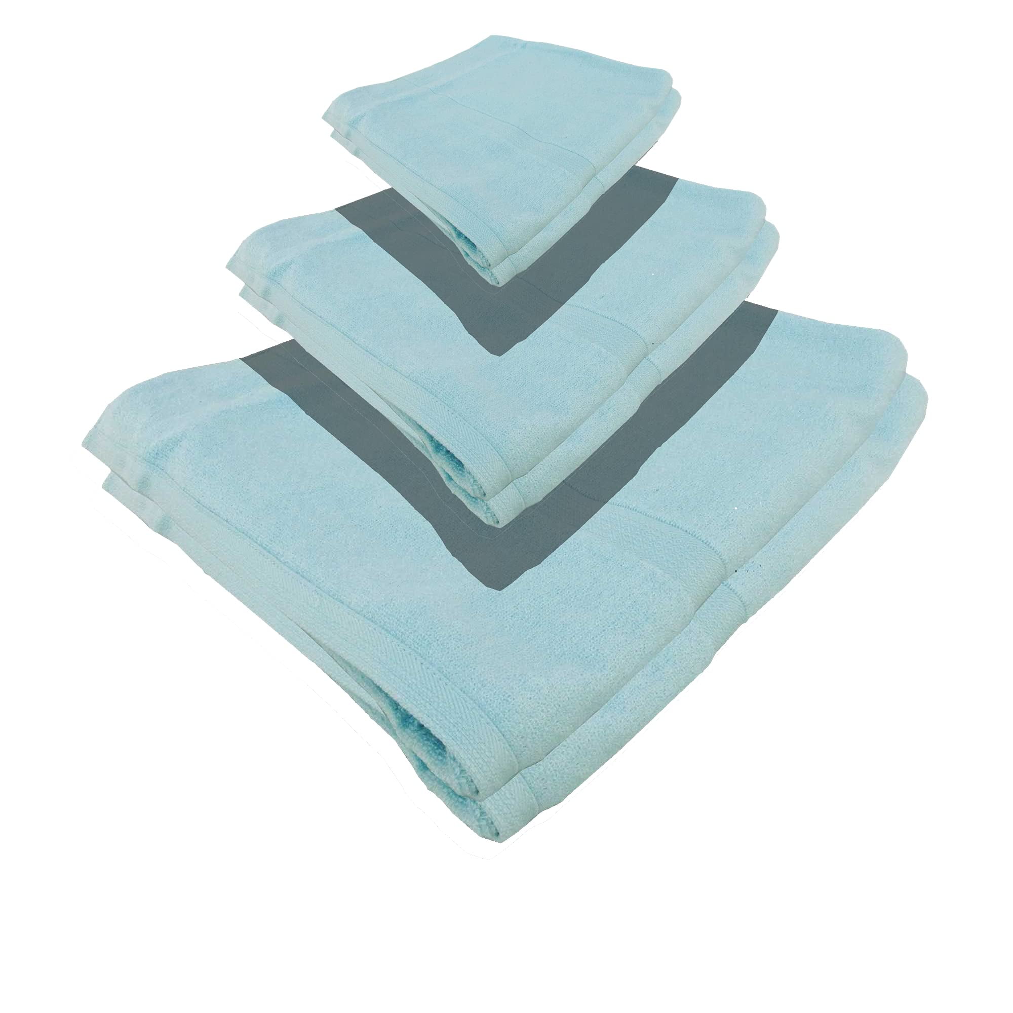 Silky Softy Bamboo Rayon Bathroom Towel and Washcloth Sets, Includes ...