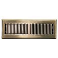 thumbnail image 1 of HVAC Premium 4" X 10" Modern Floor Register Grille with Dampers - Contempo Decorative Grate - HVAC Vent Duct Cover - Antique Brass, 1 of 4